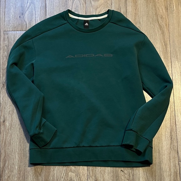 adidas Sweaters - adidas Men's Dark Green Crewneck Sweatshirt